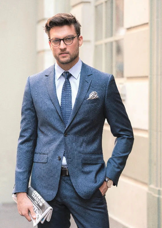 Daniel Hechter Shape 210 Blue Michel Wool Suit Set