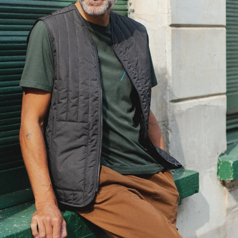 Dedicated Avesta Quilted Vest - Black