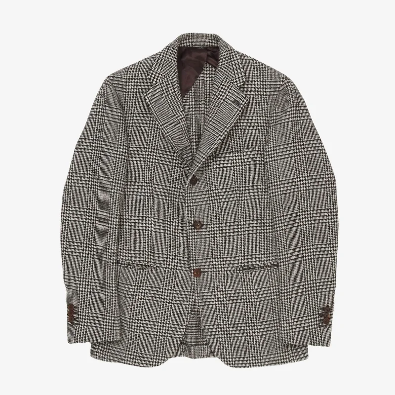 Glen Check Wool Blazer