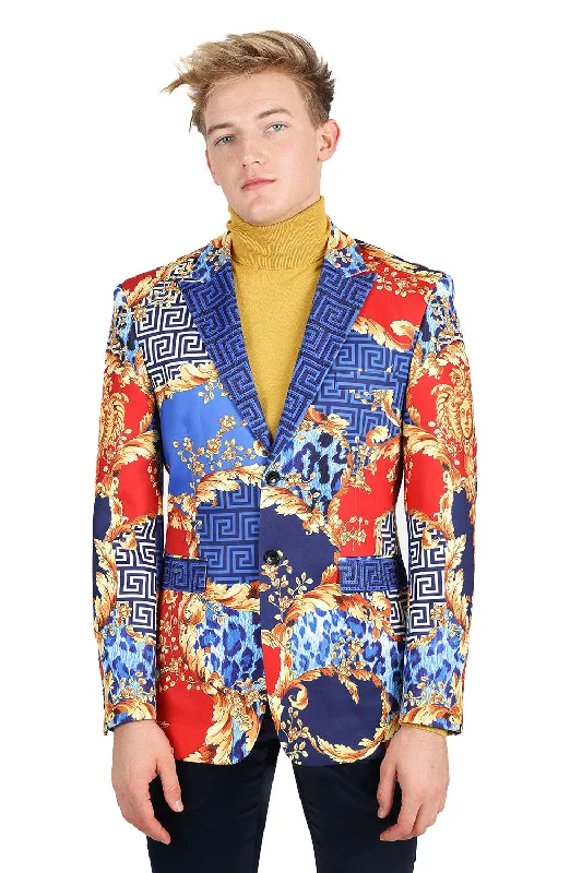 Greek Floral Blazer