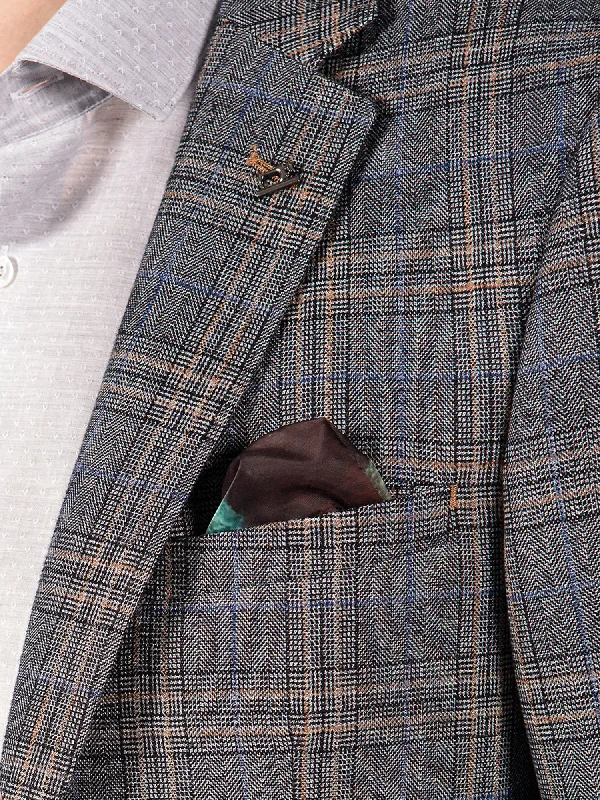 Grey Check Tweed Blazer