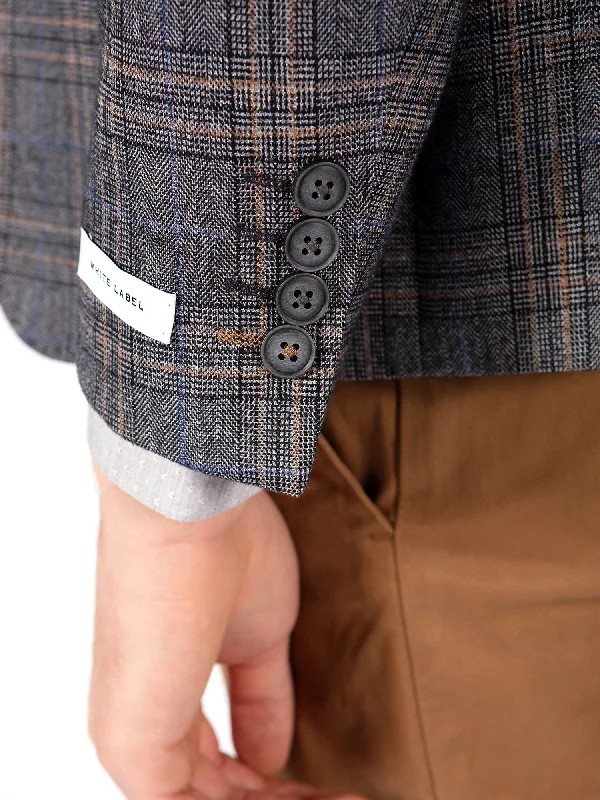 Grey Check Tweed Blazer