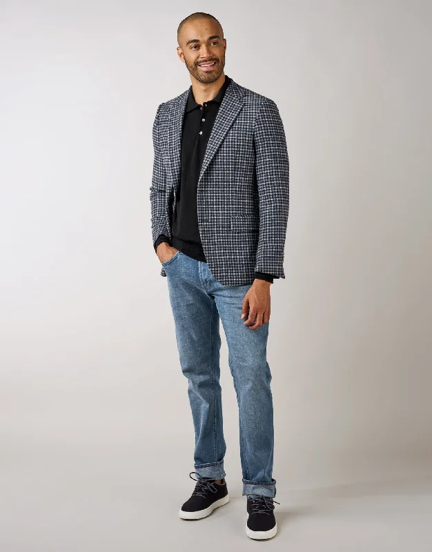 Hawker Blue Guncheck Blazer