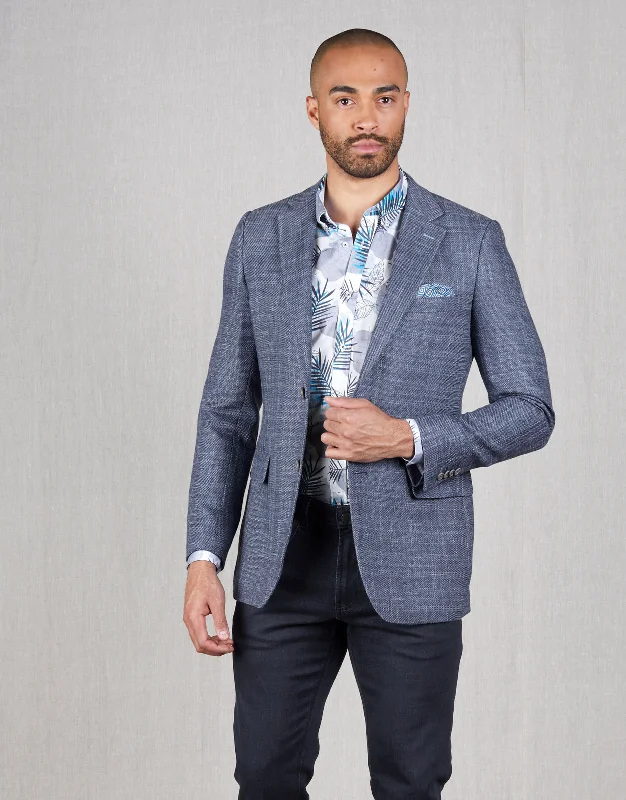 Hawker Blue Textured Blazer