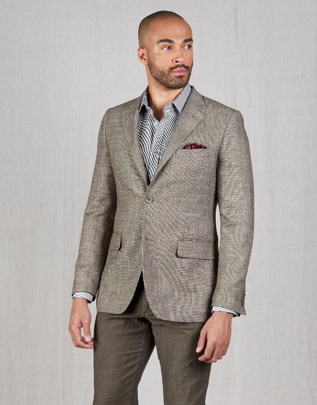 Hawker Light Brown Textured Blazer