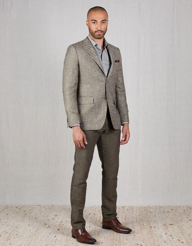 Hawker Light Brown Textured Blazer