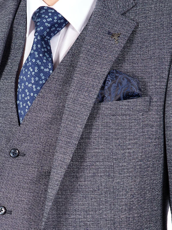 Slim Fit Grey Check Suit