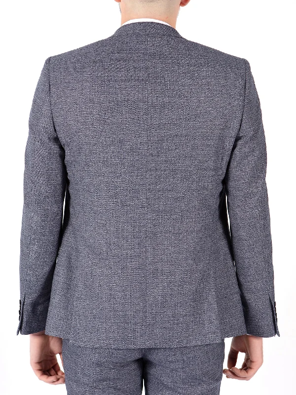 Slim Fit Grey Check Suit