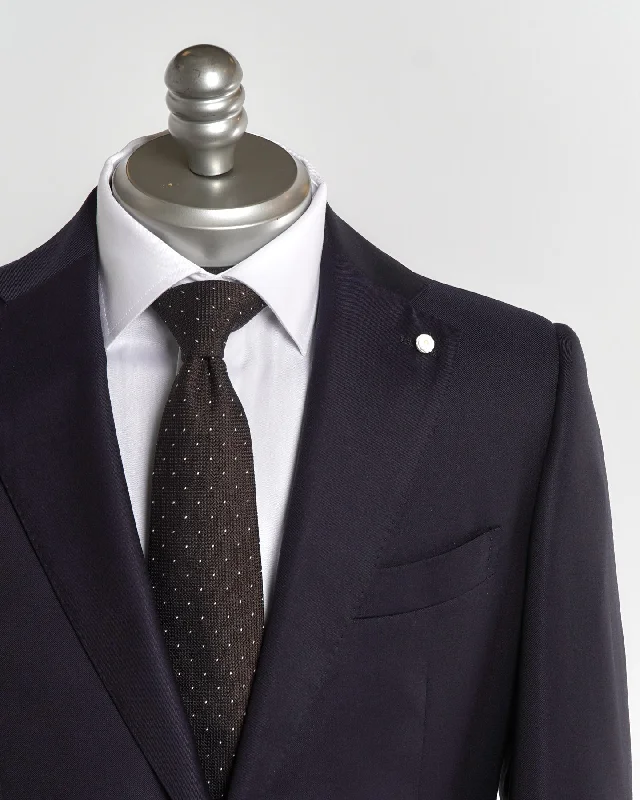 Mantua Super 130S Navy All Season Solid Wool Suit