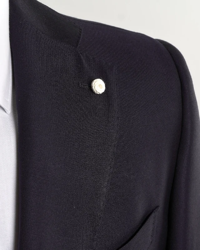 Mantua Super 130S Navy All Season Solid Wool Suit