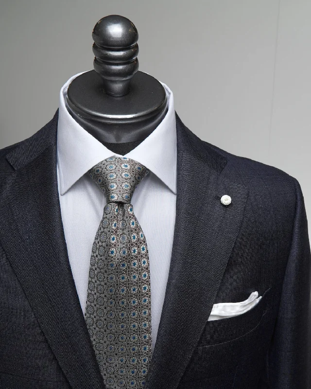 Super 110's Prince Of Wales Navy Check Suit