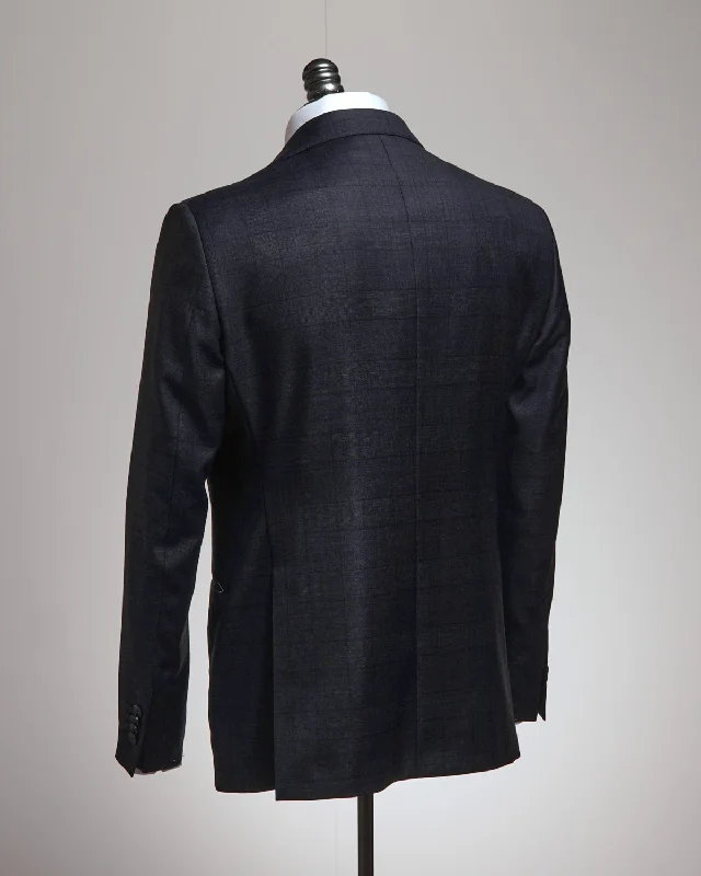 Super 110's Prince Of Wales Navy Check Suit