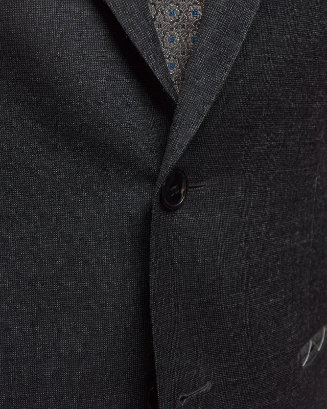 Vitale Barberis Canonico Grey Nailhead Wool Suit