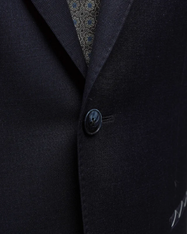 Vitale Barberis Canonico Navy Nailhead Wool Suit