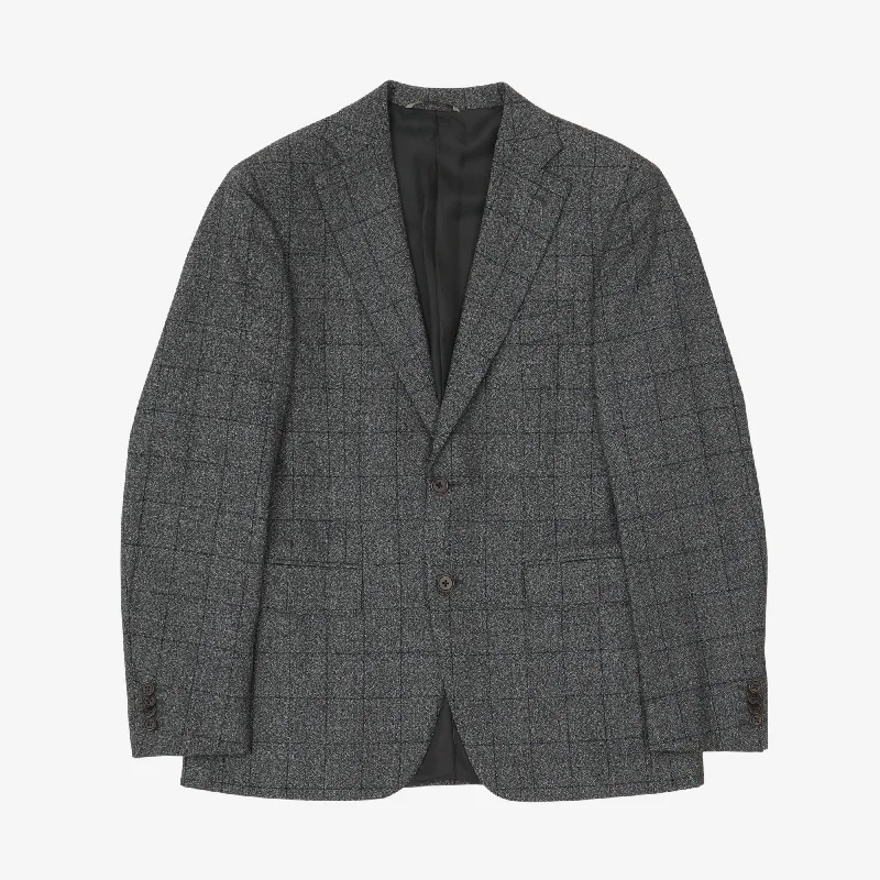 Patterned Wool Blazer