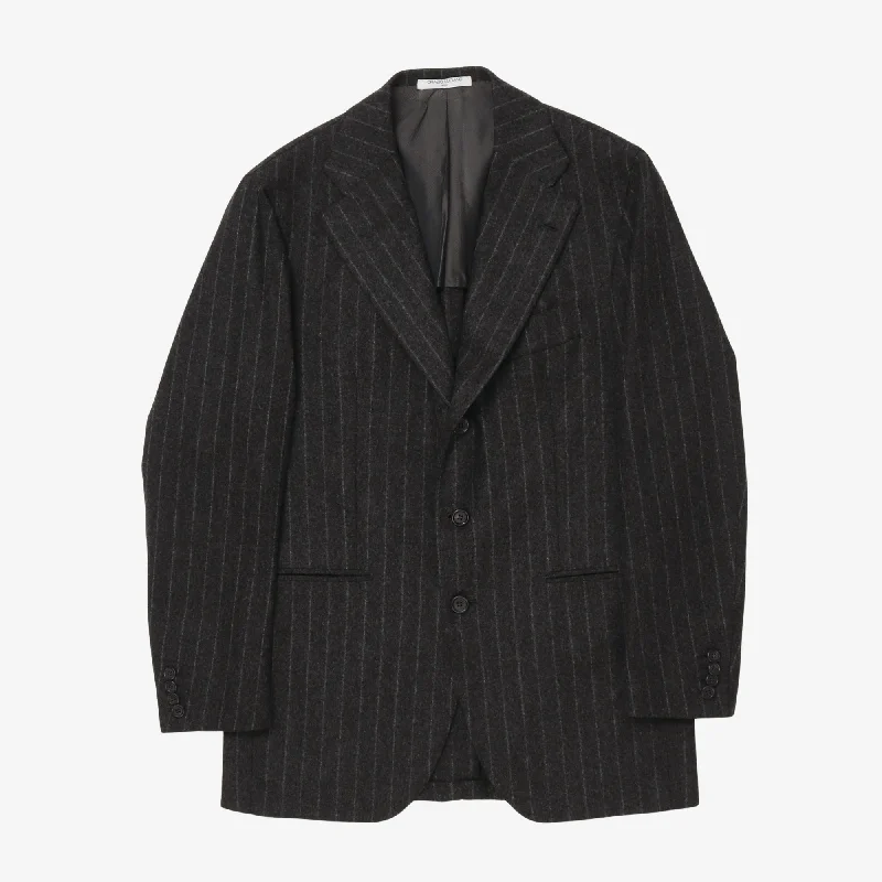 MTM Fox Brothers Flannel Chalk Stripe Suit