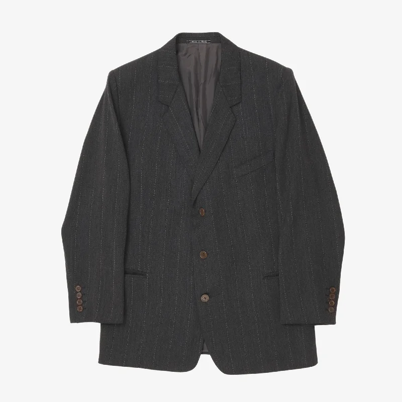 Vintage Pinstripe Wool Suit