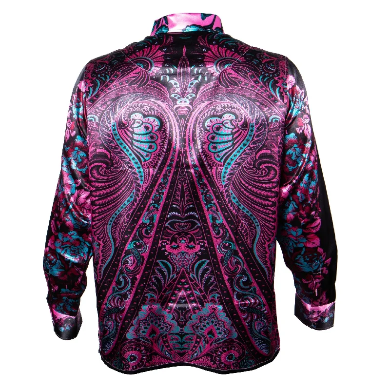 Prestige Pink Peacock Vision Button Up Shirt