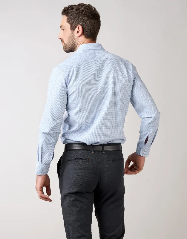 Sinatra Light Blue Textured Shirt