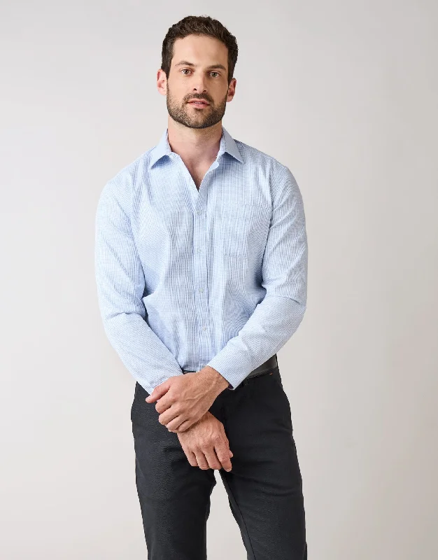 Sinatra Light Blue Textured Shirt