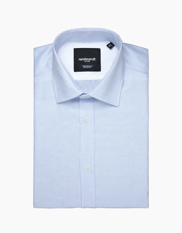 Sinatra Light Blue Textured Shirt