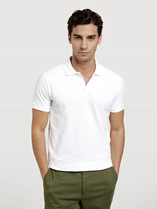 Slim Fit Basic Polo Piqué Shirt