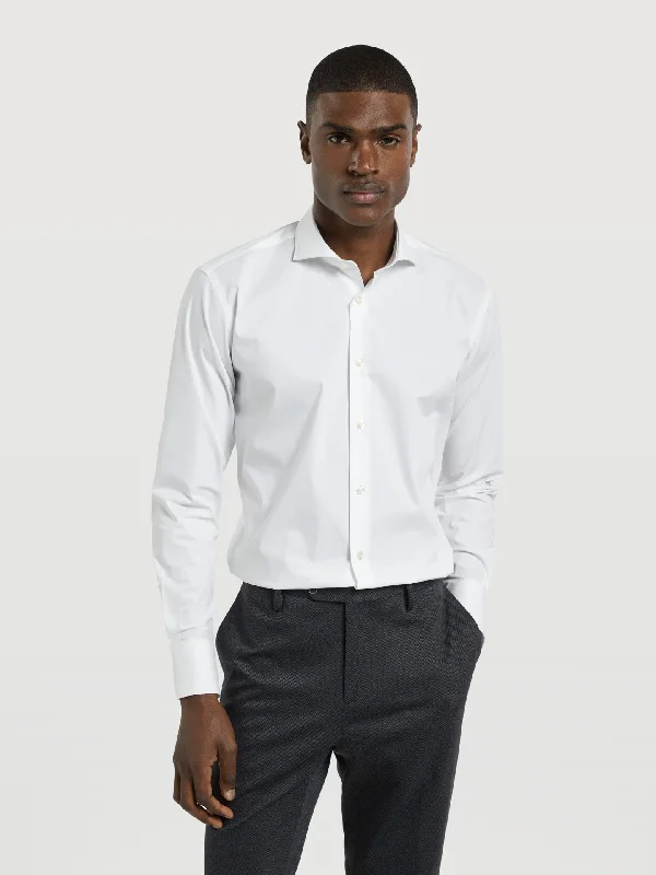 Slim fit k-easy plain poplin comfort formal shirt