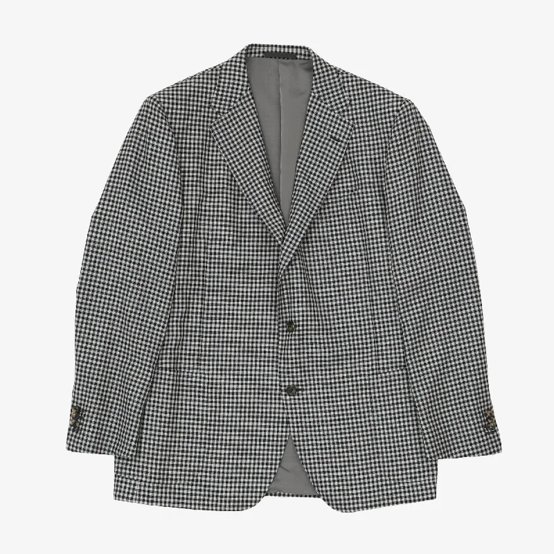 Wool Check Blazer (Fits UK 44/46)