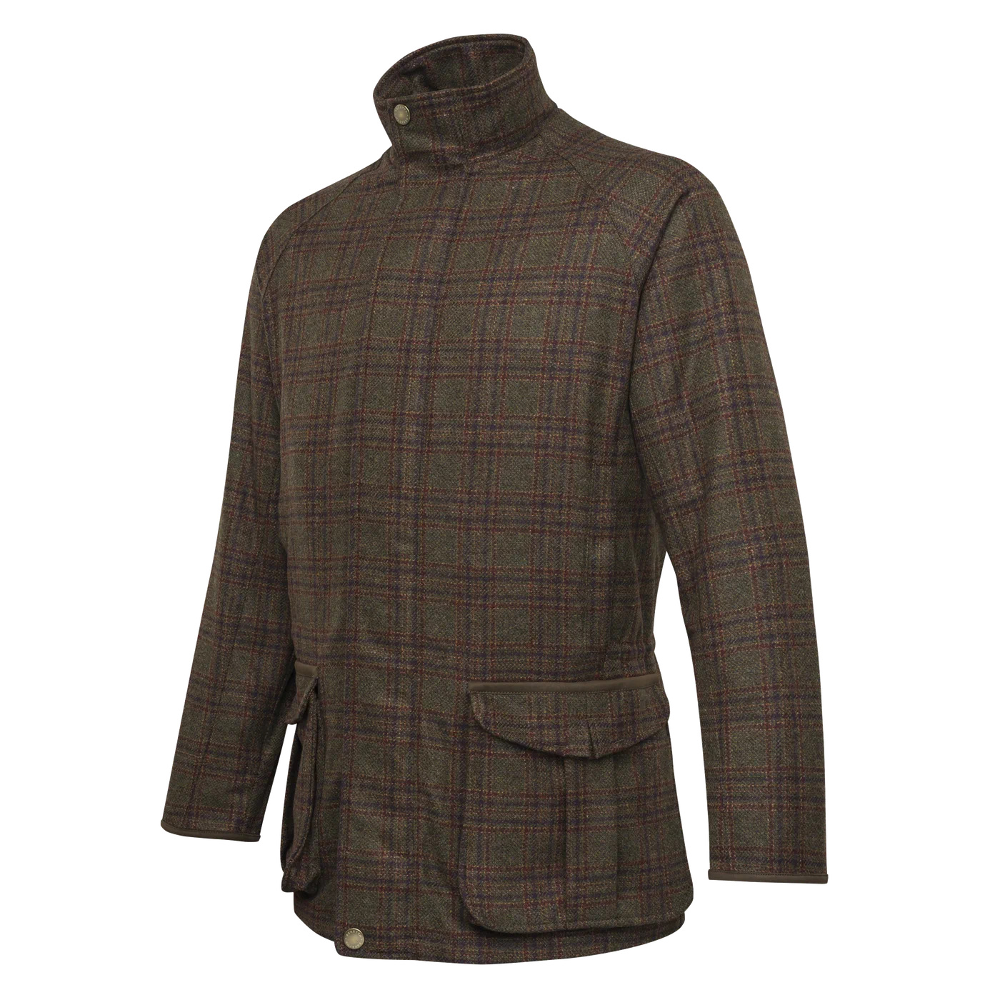 Beretta St James Tweed Coat - Brown & Red Check