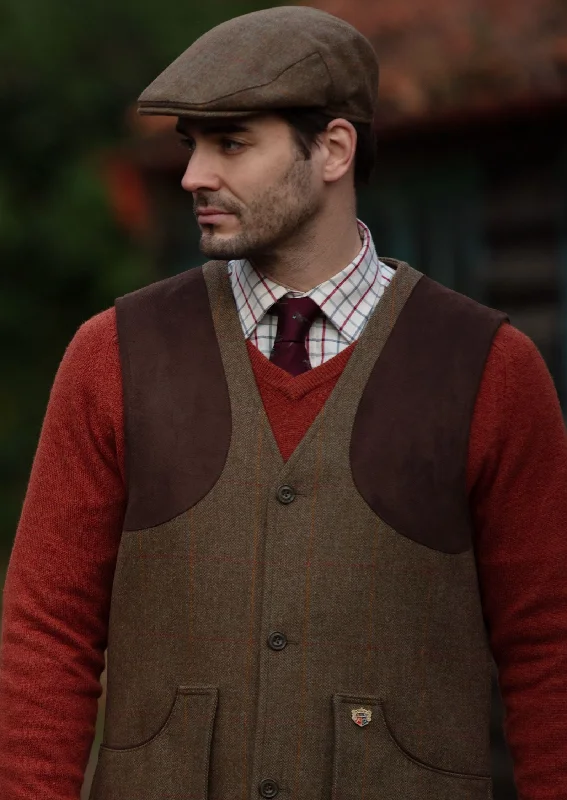 Combrook Men's Tweed Shooting Waistcoat in Hawthorn - Shooting Fit