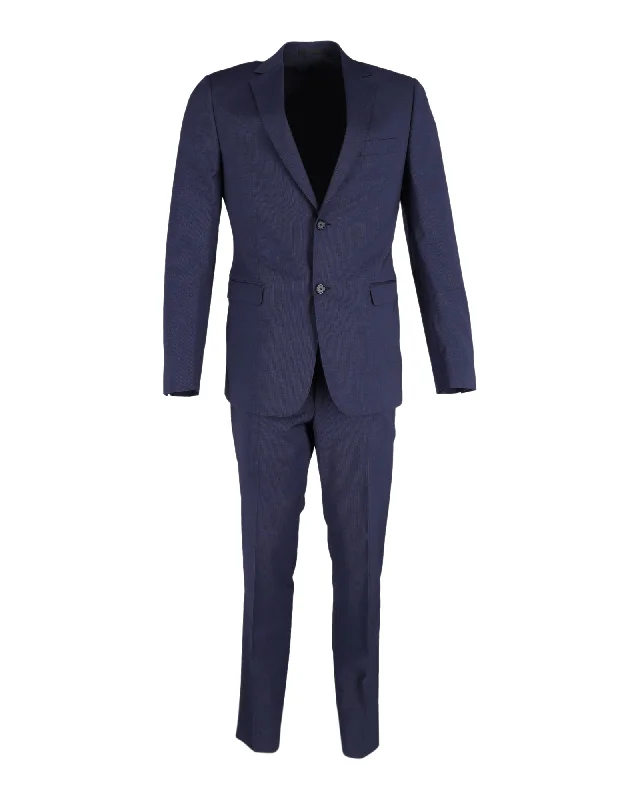 Ermenegildo Zegna Two-Piece Suit Set in Blue Wool