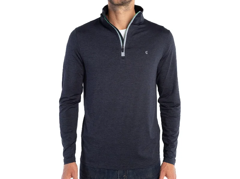 Feather Performance Pullover - Heather Black