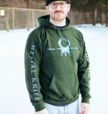 Mental Knife • Forest Green • Pullover Hoodie