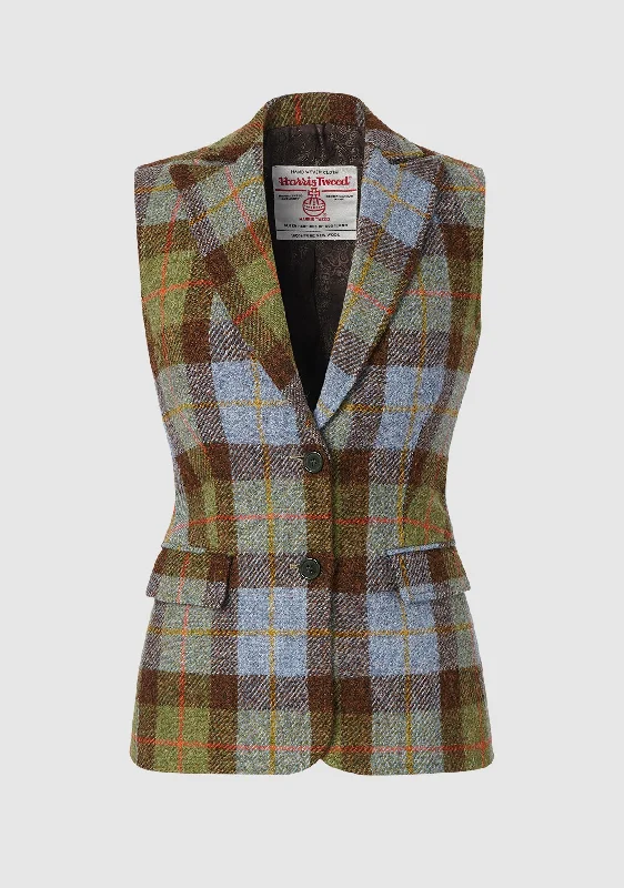 Pippa Waistcoat - Green/Blue