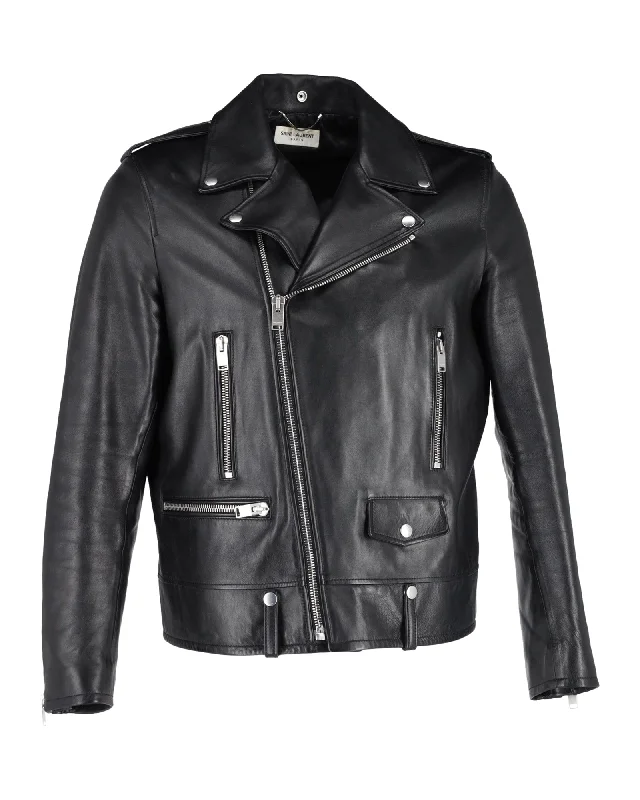 Saint Laurent Biker Jacket in Black Leather