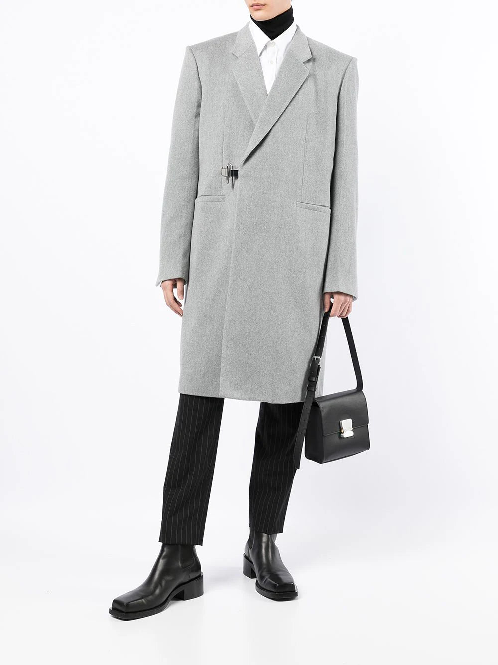 Single-Breasted Wool Coat