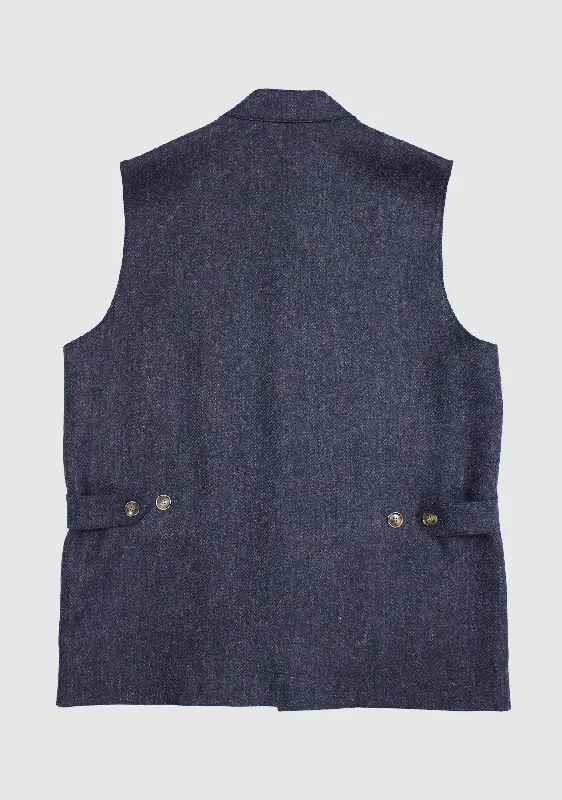 William Nehru Waistcoat - Blue