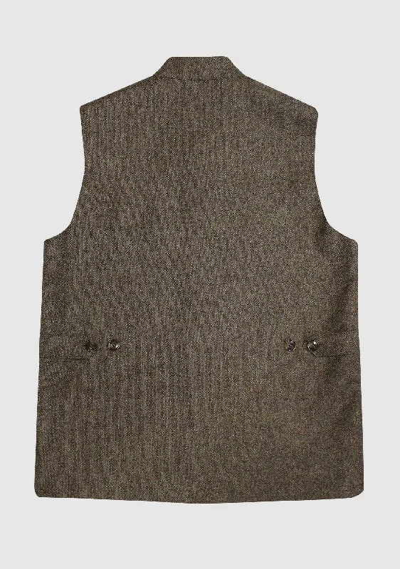 William Nehru Waistcoat - Light Natural