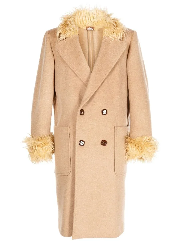 Wool Double-Breasted Coat