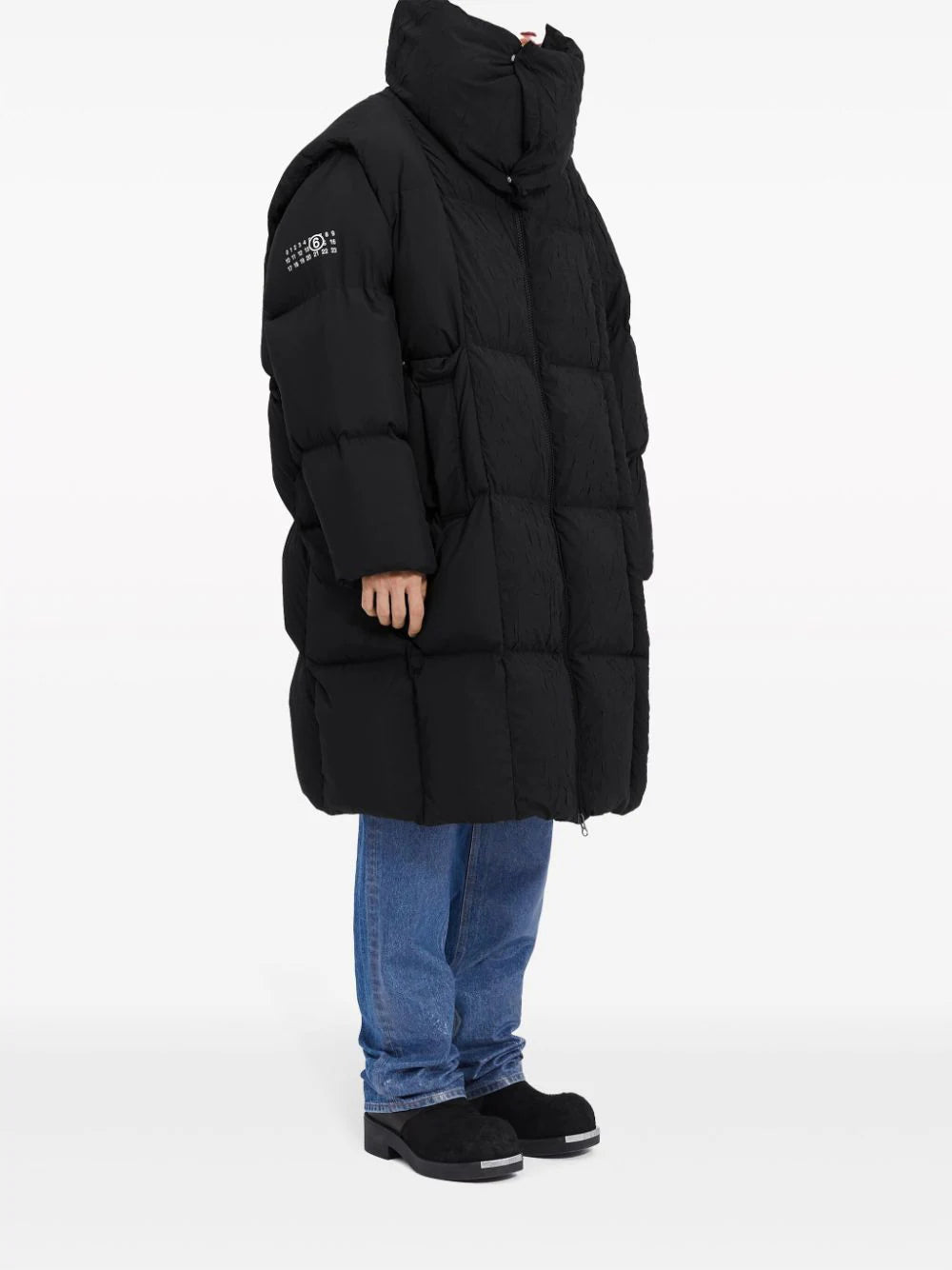 X Chen Peng High-Neck Padded Coat