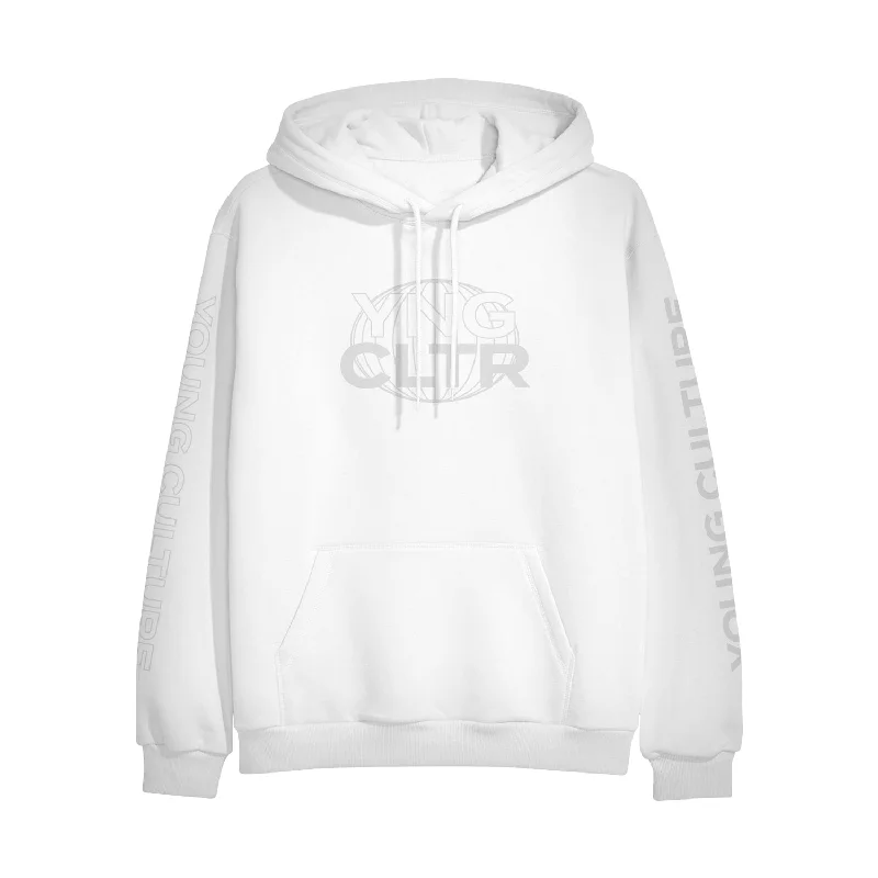 Worldwide • White • Pullover Hoodie