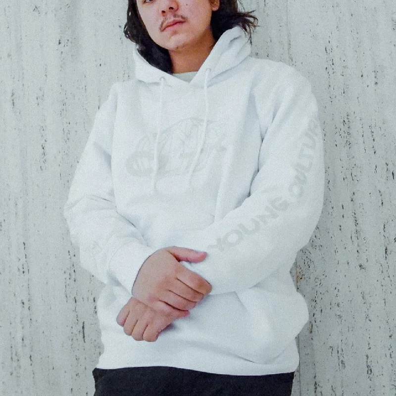 Worldwide • White • Pullover Hoodie